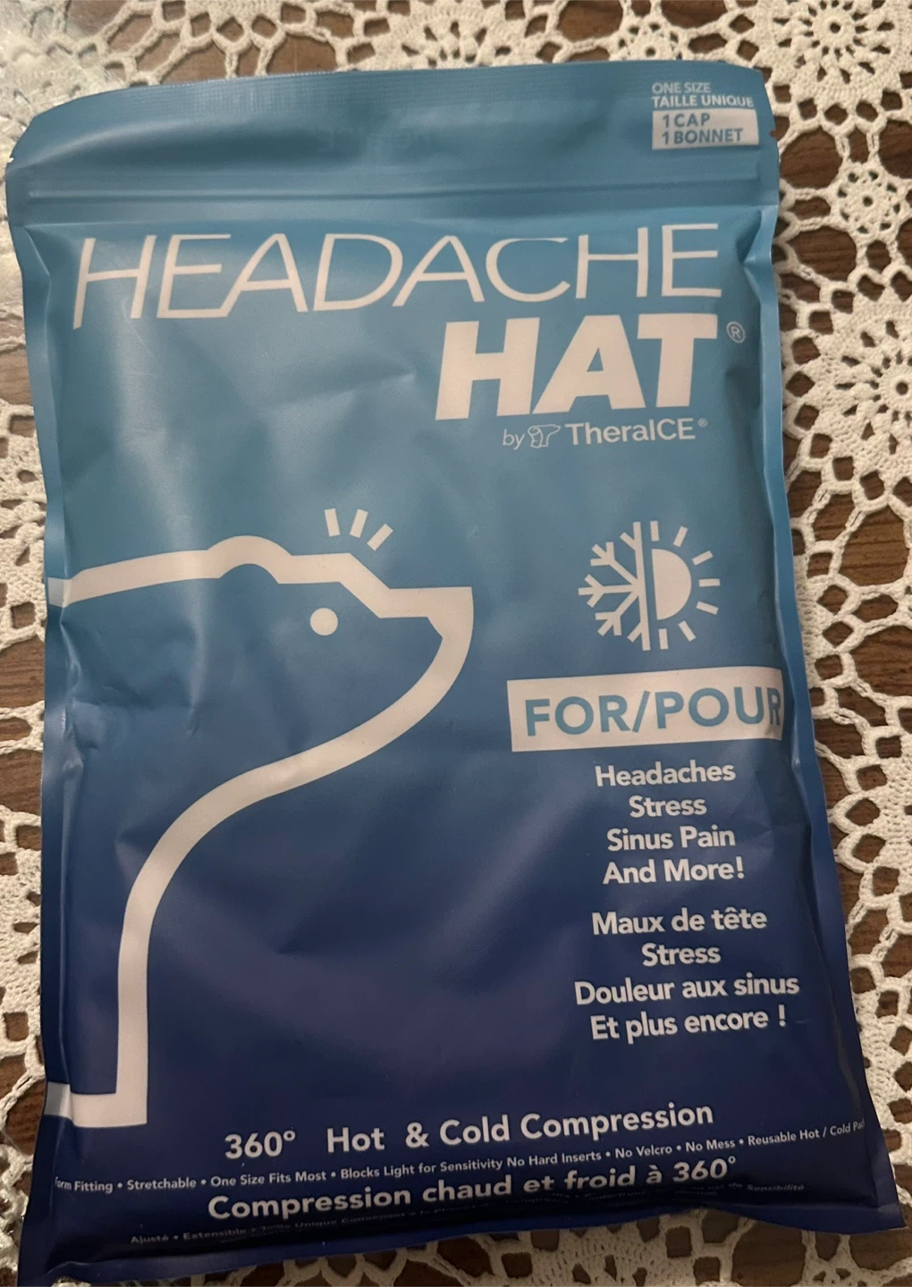 TheralICE Headache Hat