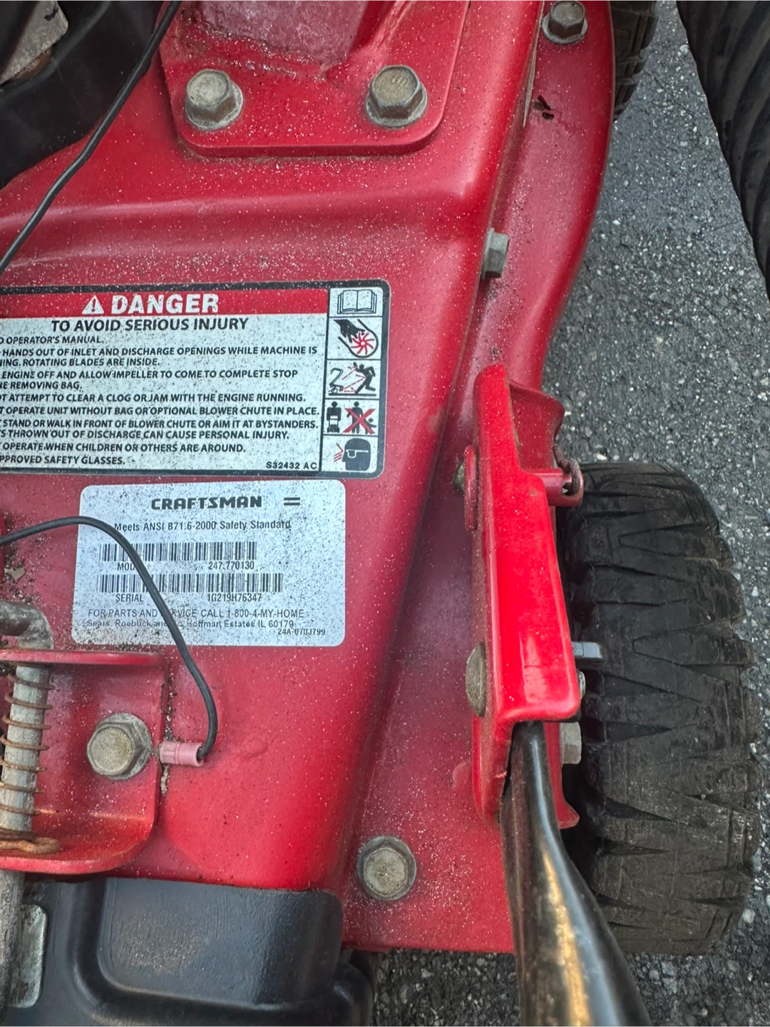 Craftsman power propelled 4/1 with all the attachments - photo 3
