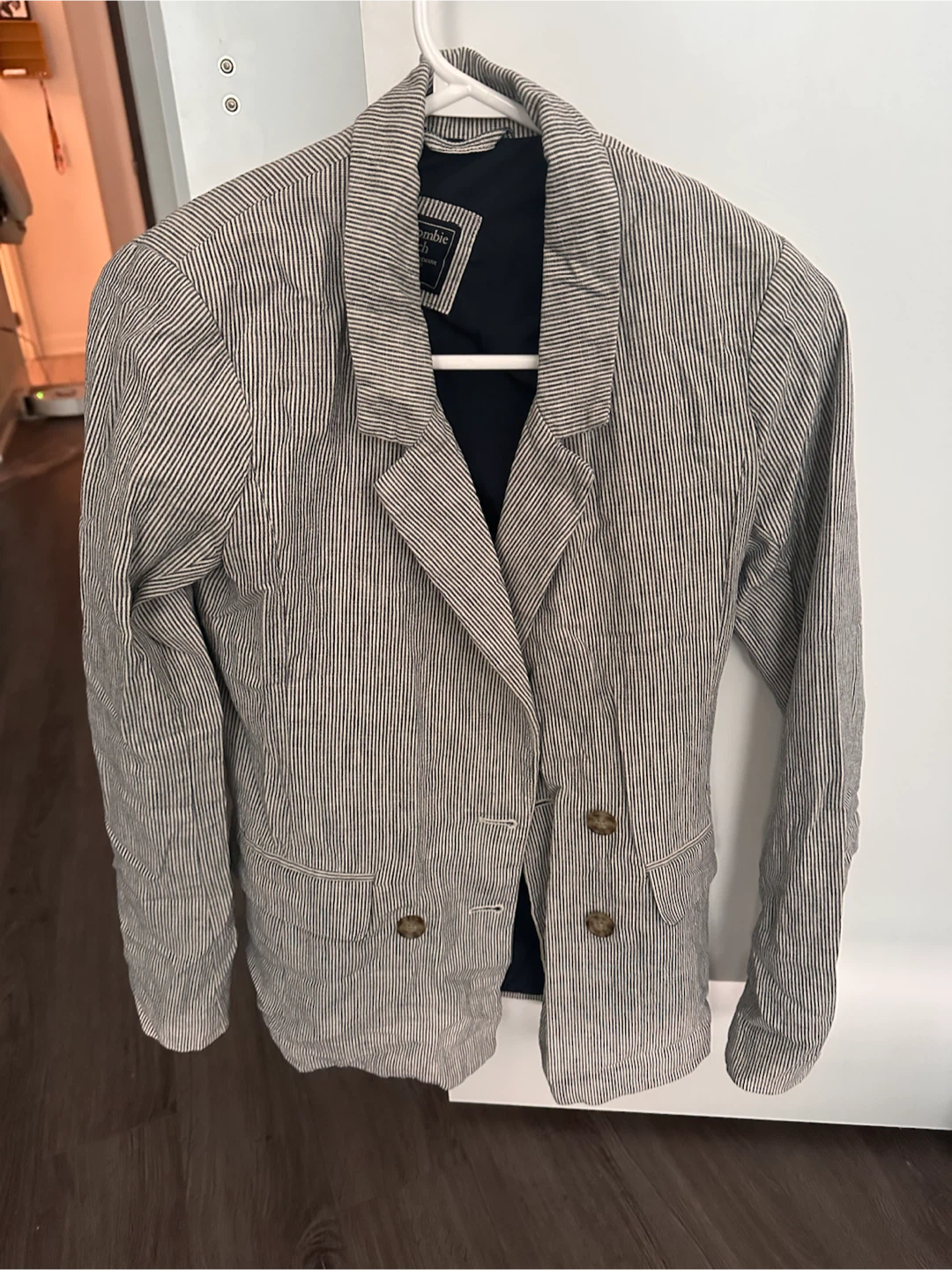 Abercrombie & Fitch Striped Blazer Jacket