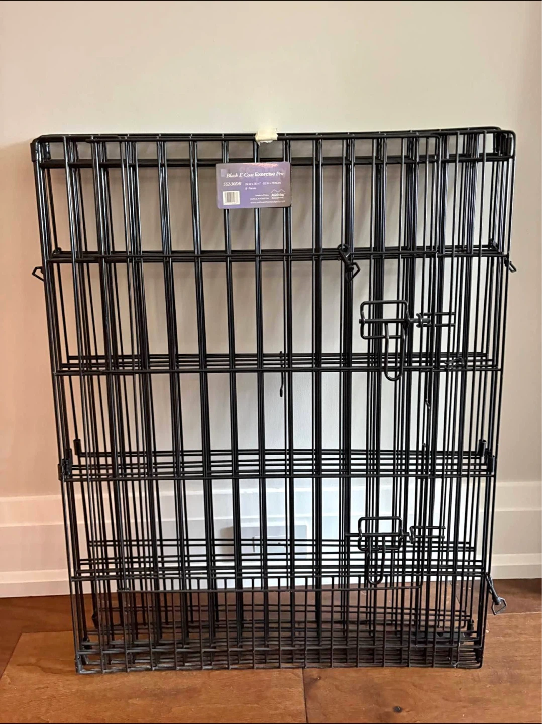 MidWest Homes For Pets Black E-Coat Exercise Pen