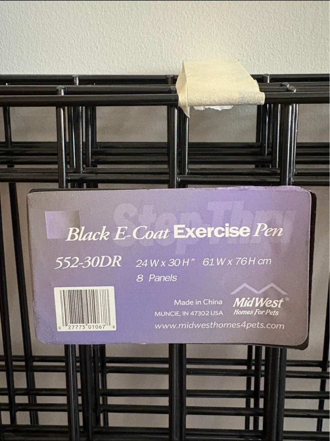 MidWest Homes For Pets Black E-Coat Exercise Pen - photo 2