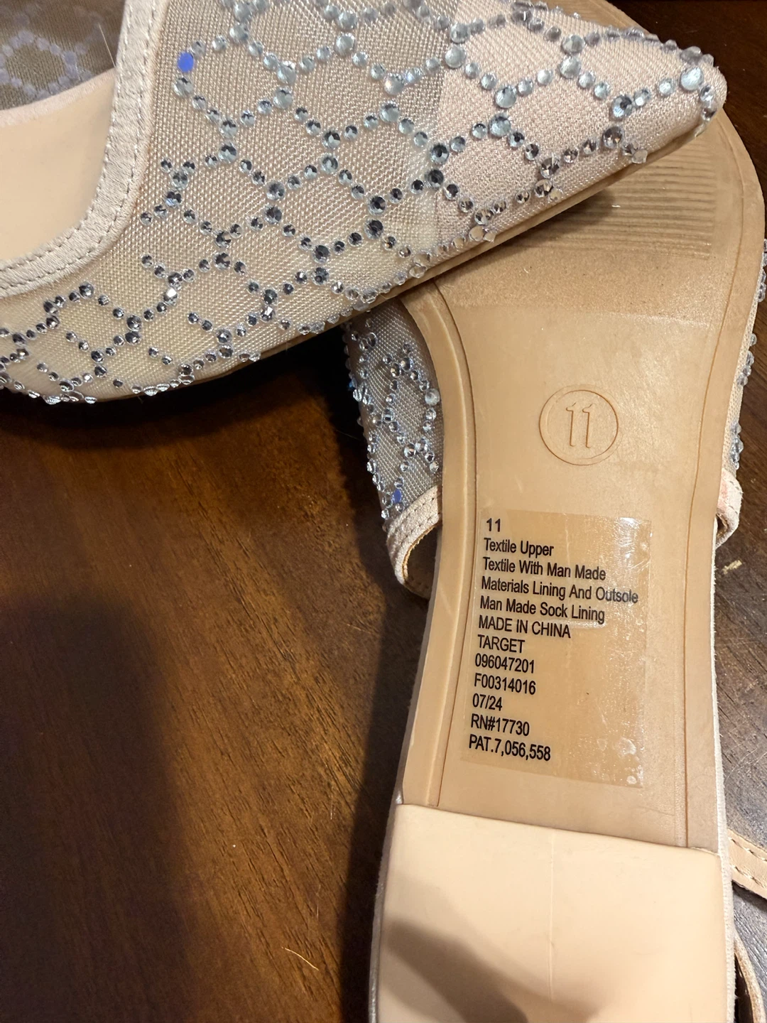 A New Day Rhinestone Slingback Heels Size 11 - photo 3
