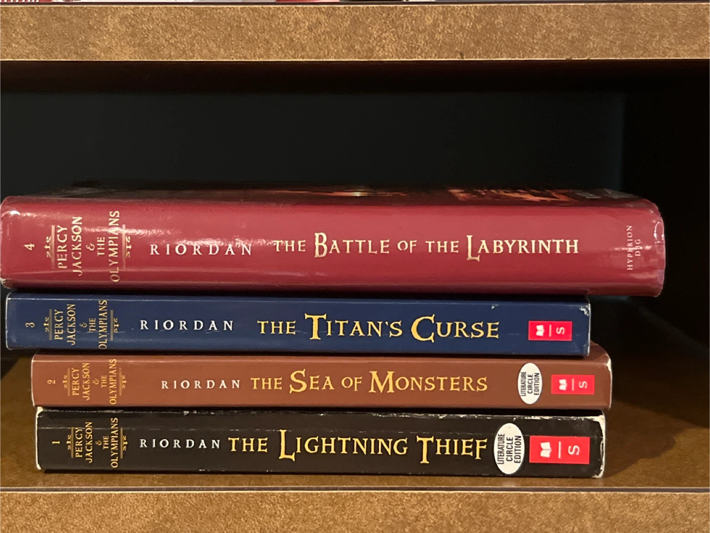 Percy Jackson & The Olympians Books 1-4 by Rick Riordan