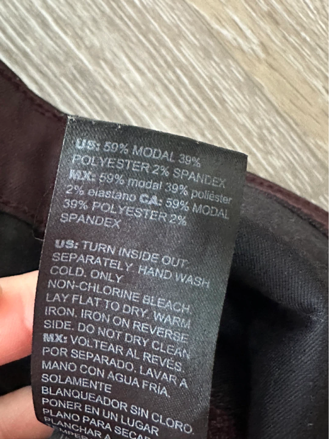 White House Black Market High-Rise Skinny Jeans Burgundy - photo 3