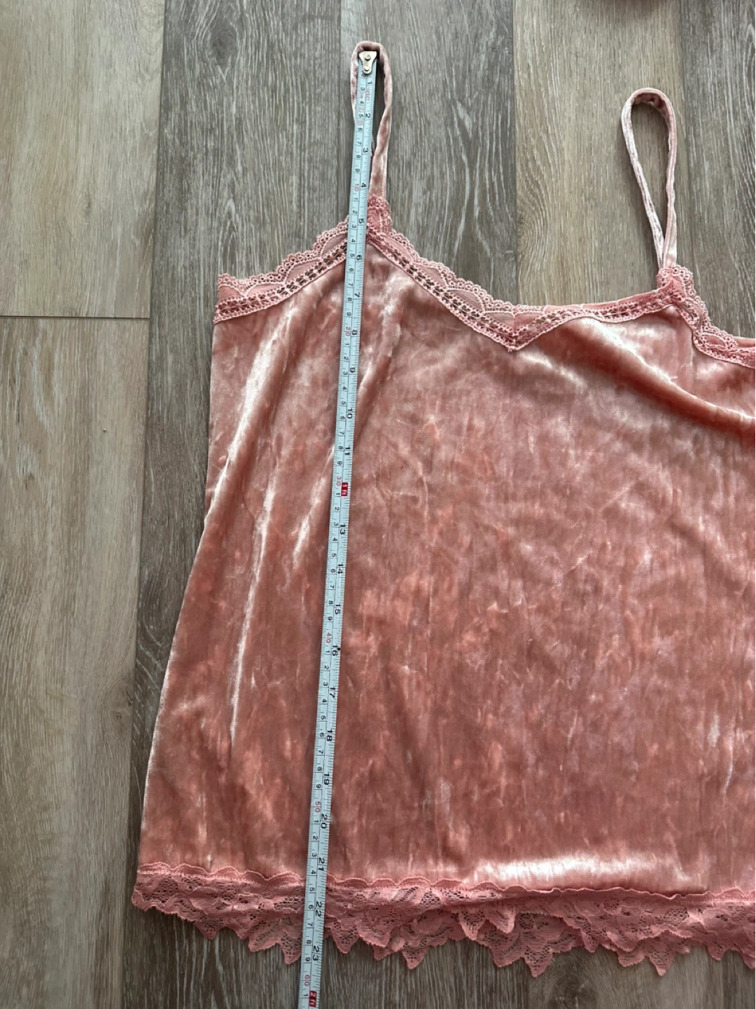 CUPIO Pink Velvet Lace Trim Camisole - photo 5