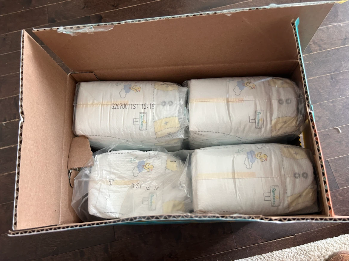 Pampers Swaddlers Size 1 Diapers (160 Count) - photo 2