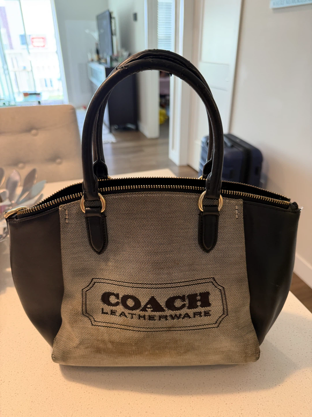 Vintage Y2K Coach Leatherware Tote Bag