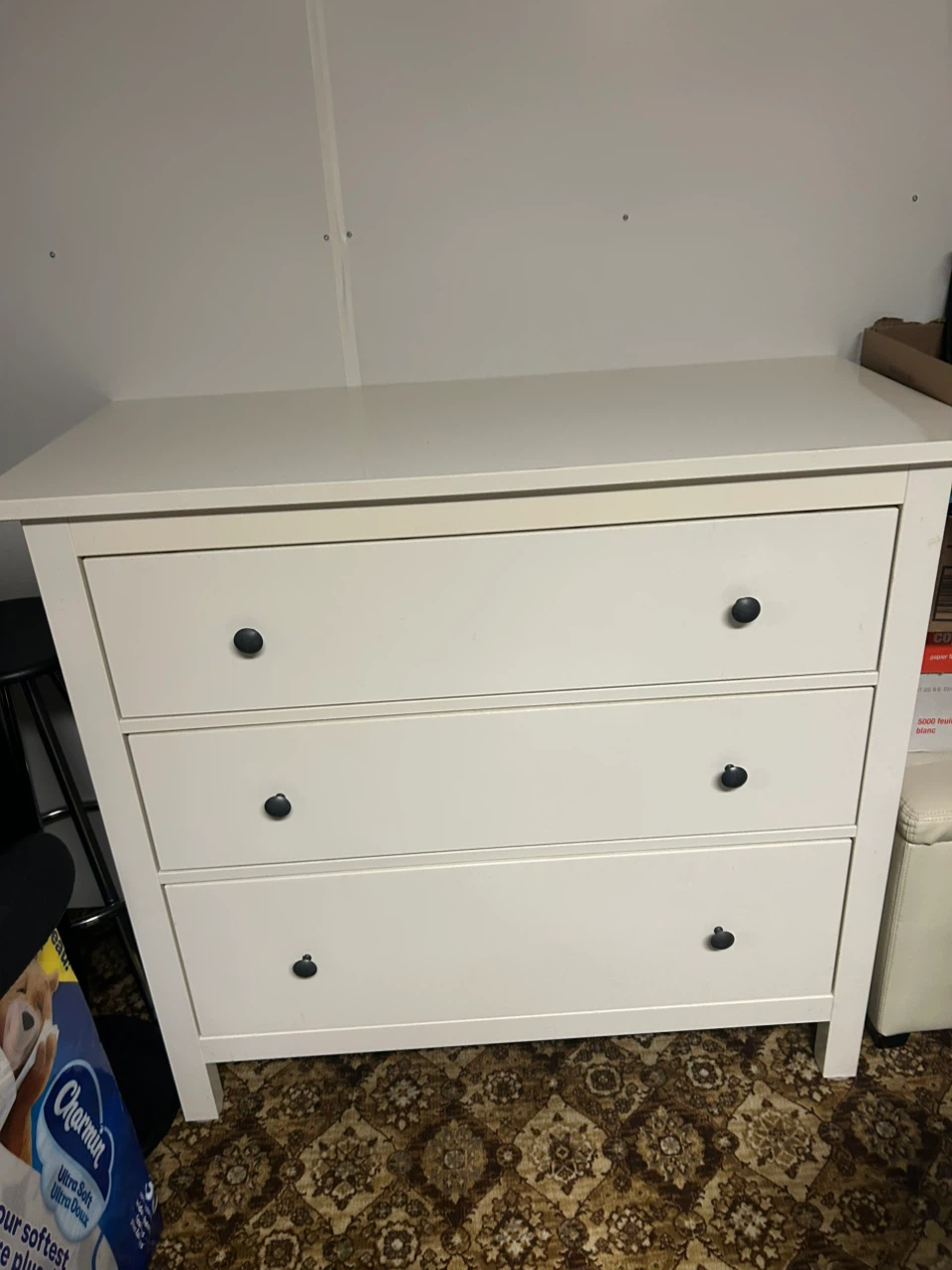 White 3-Drawer Dresser - photo 5