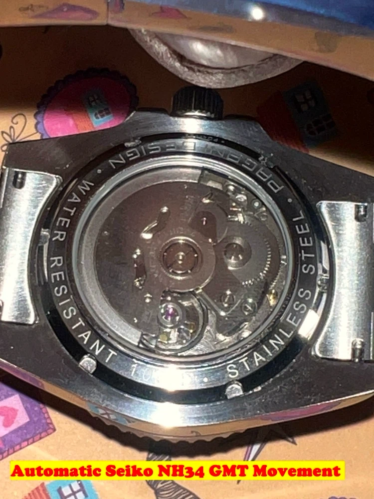 Seiko-NH34 / Pegani Design GMT Automatic Watch=NEW= - photo 4