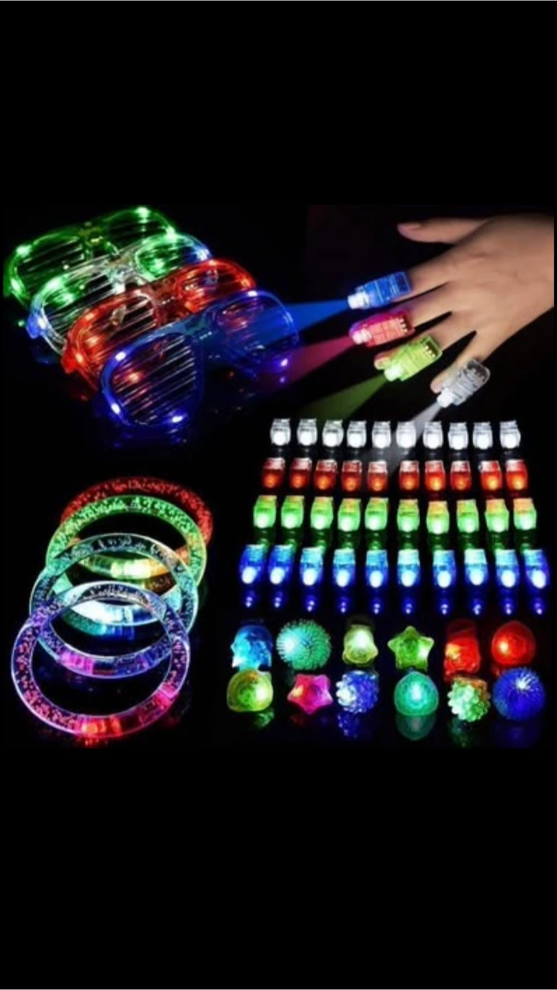 FunLittleSys LED Flashing Party Pack - 60 pcs