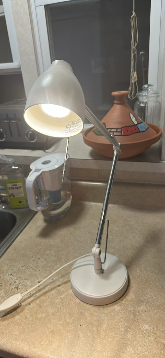 IKEA TRAL Desk Lamp White Aluminum Adjustable - photo 2