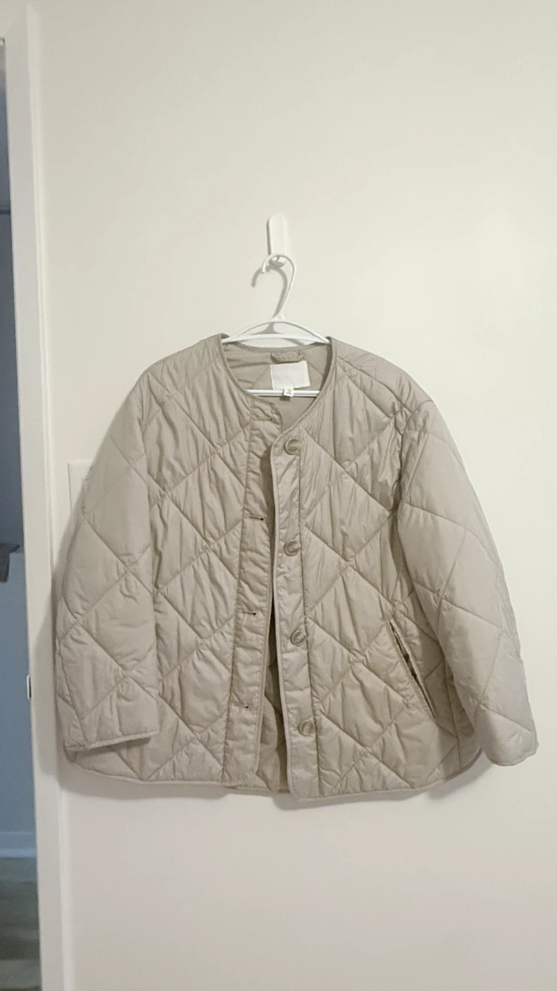 H&M Quilted Button-Up Jacket
