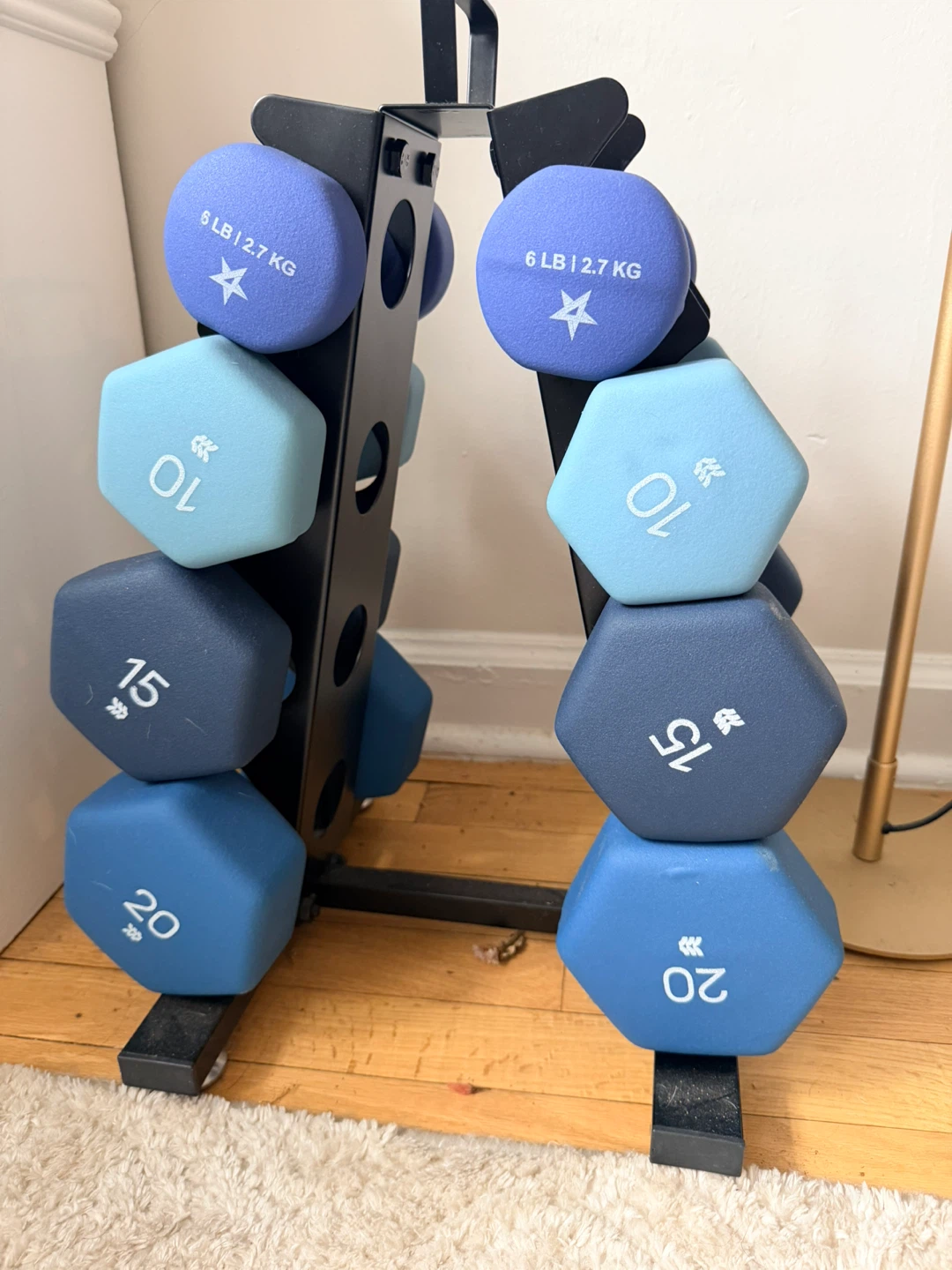 All in Motion Dumbbell Set with Rack - photo 2