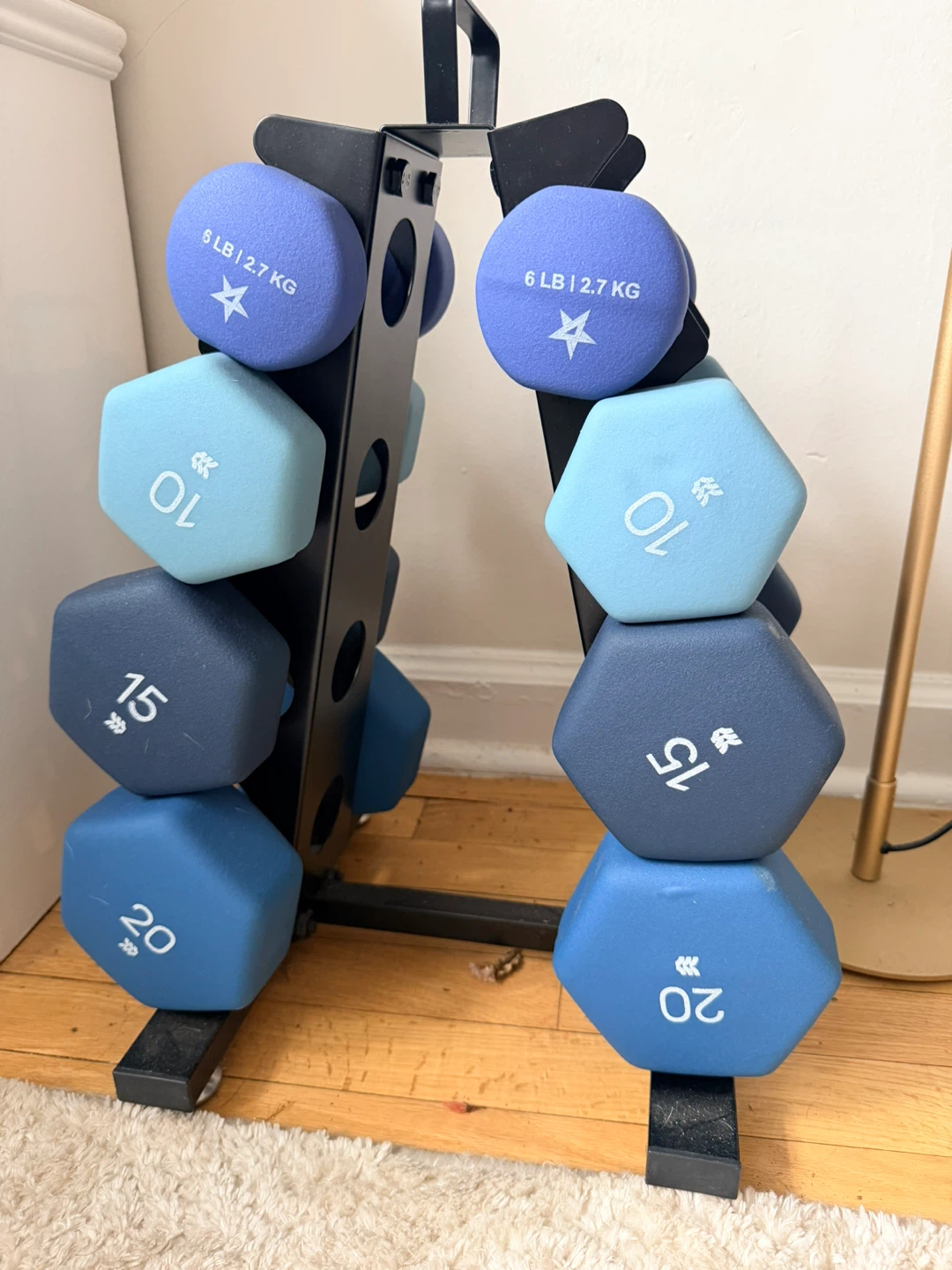All in Motion Dumbbell Set with Rack - photo 5