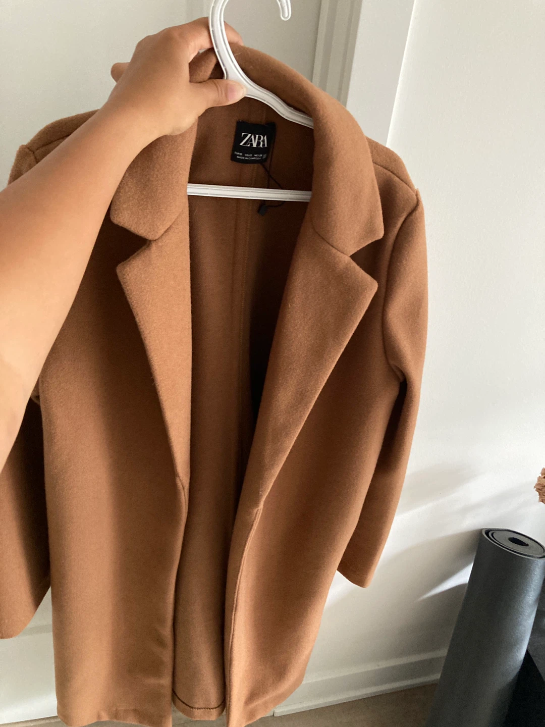 Zara Camel Wool-Blend Coat - photo 2