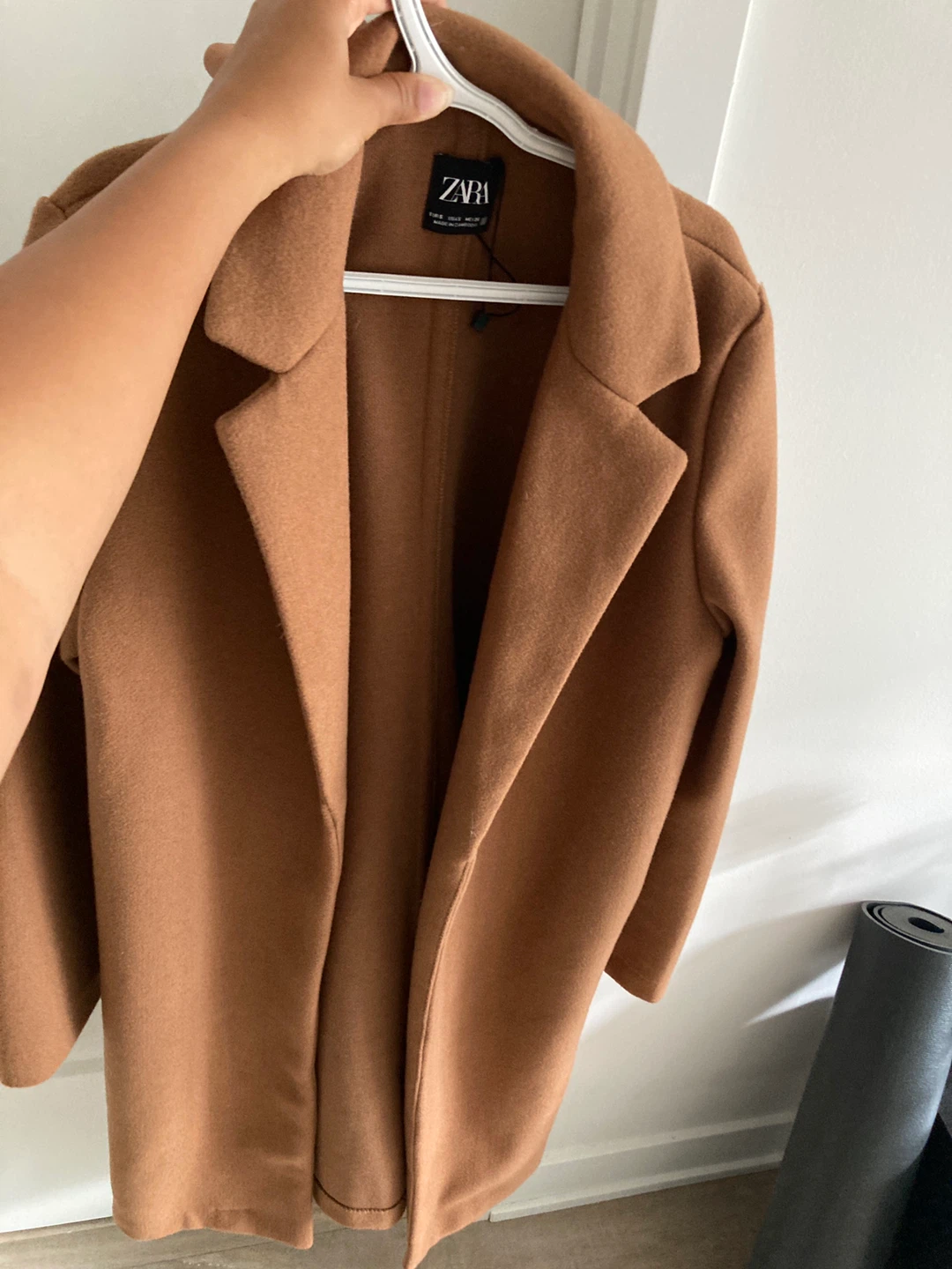 Zara Camel Wool-Blend Coat - photo 3