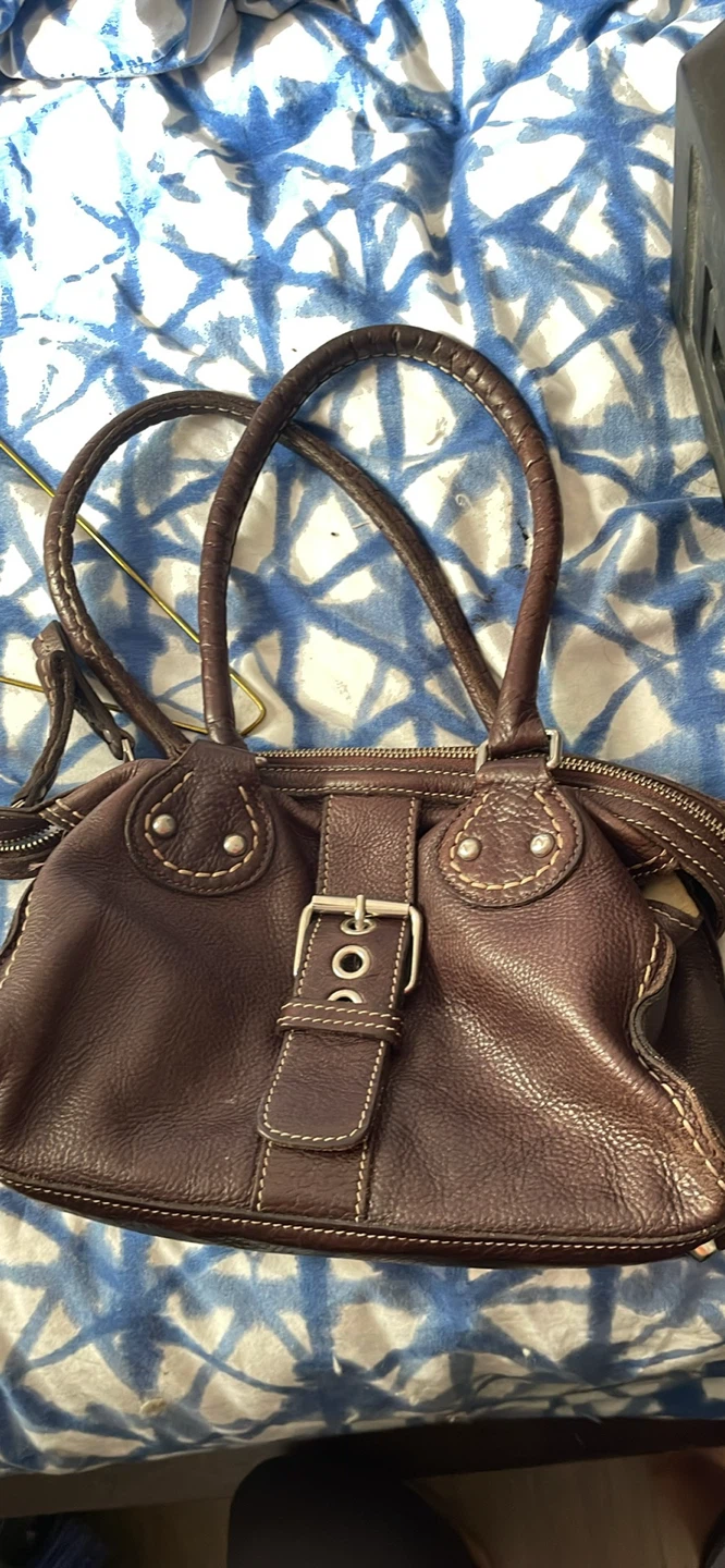 Brown Leather Satchel Handbag - photo 2