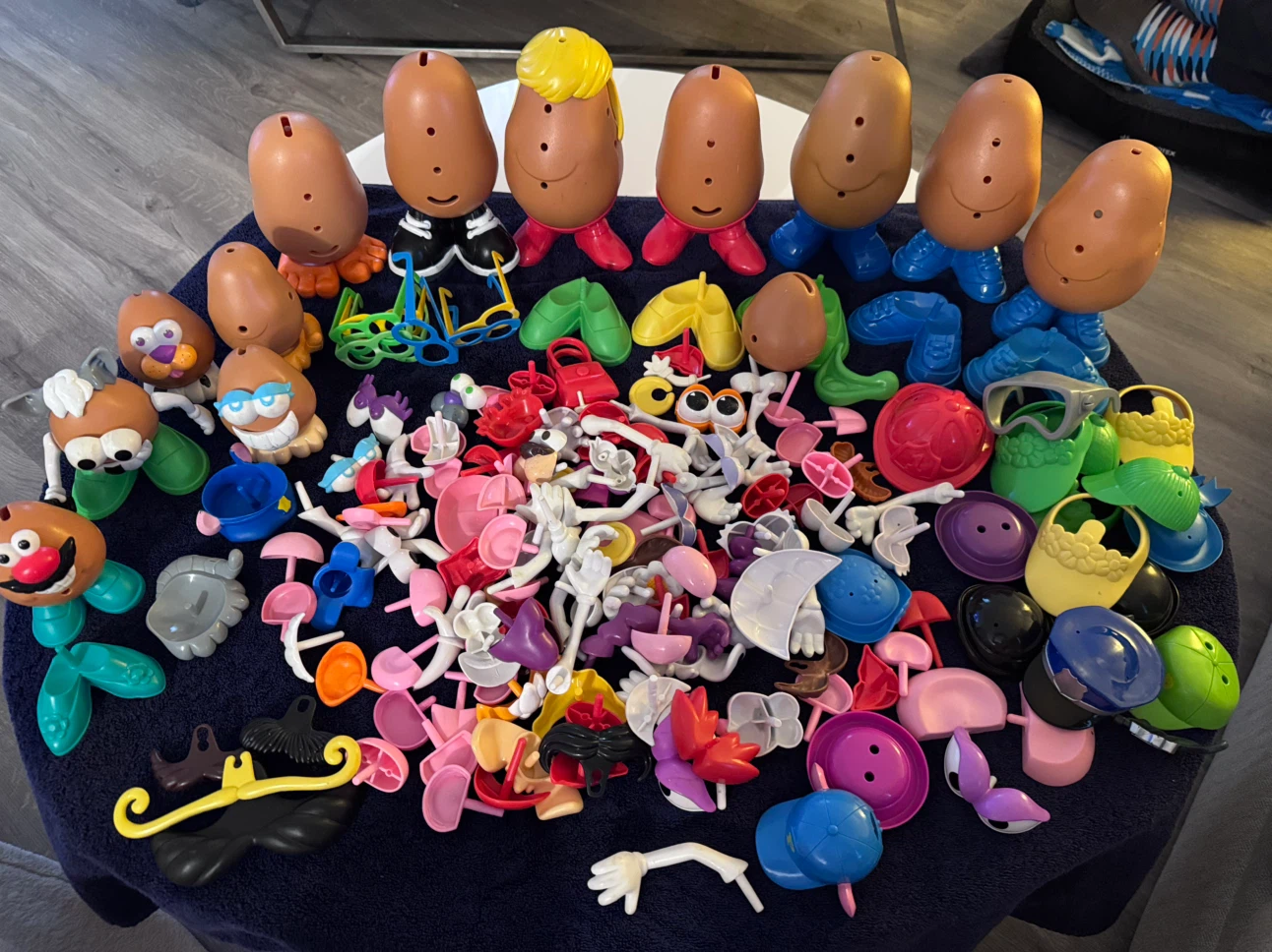 Large Collection of Mr. Potato Head Figures and Parts 1