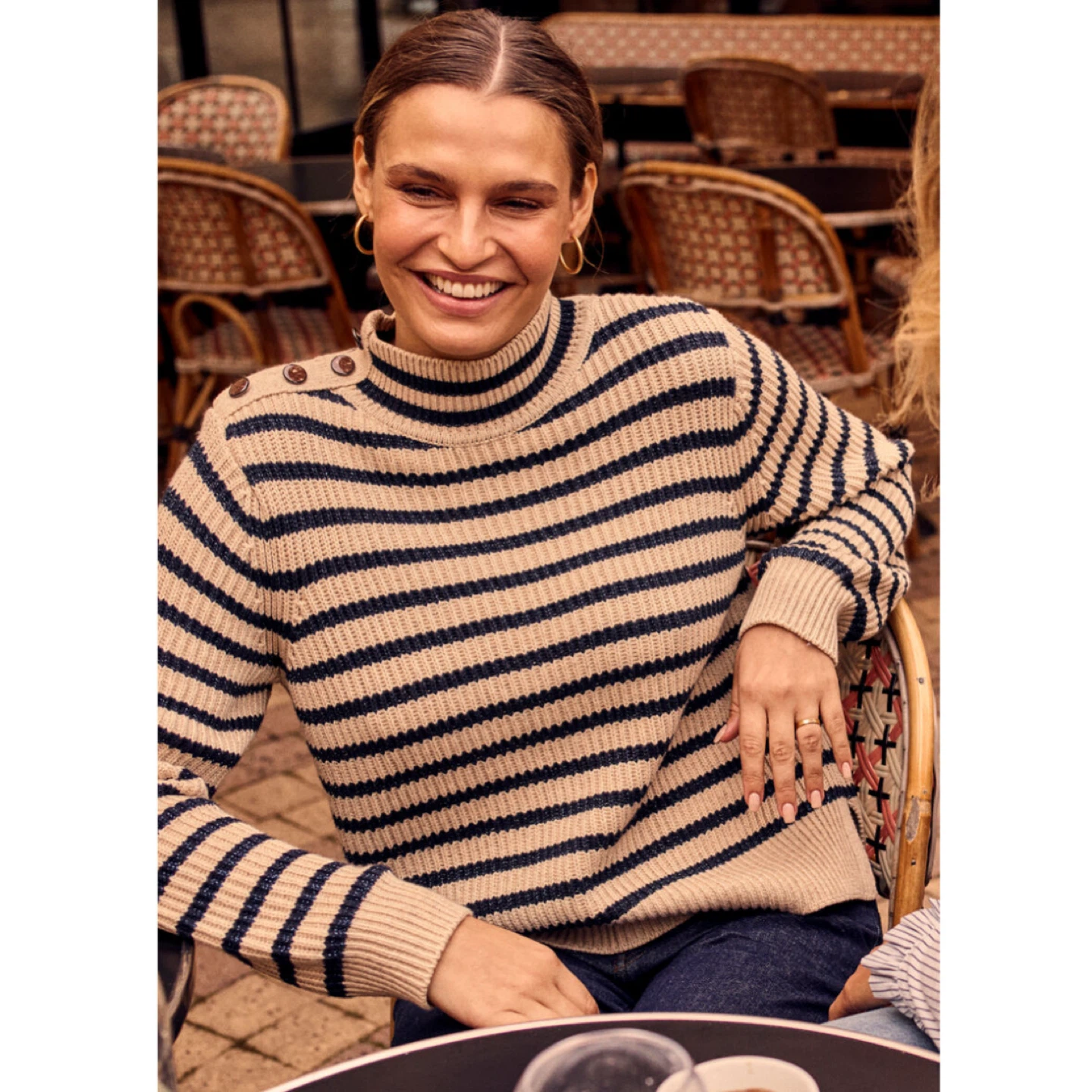 Mos Mosh Perfect Fall Striped Sweater