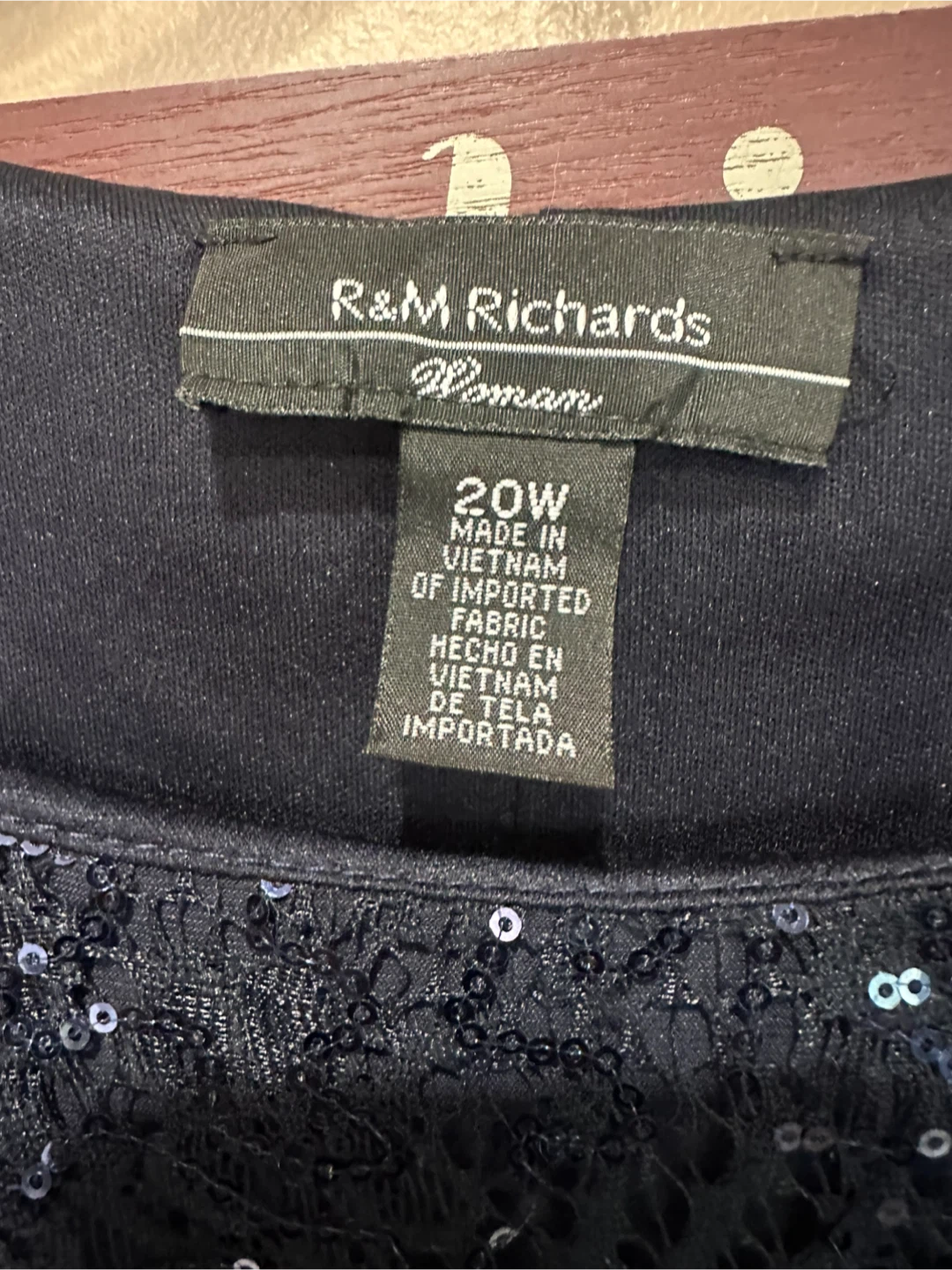 R&M Richards Sequin Overlay Dress - photo 4
