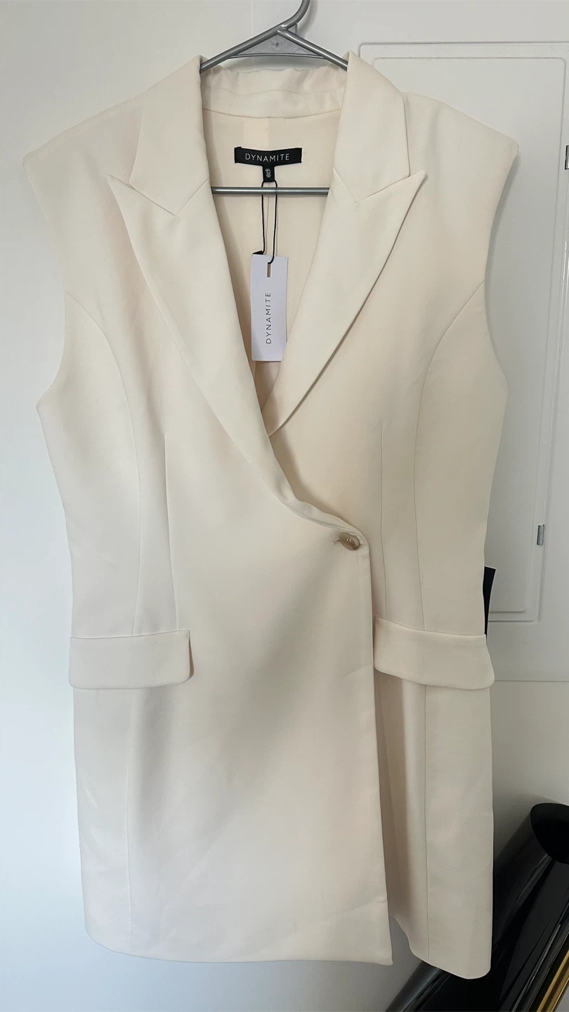 Dynamite Blazer Romper - Seasalt