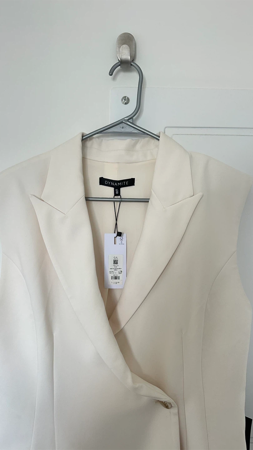Dynamite Blazer Romper - Seasalt - photo 2