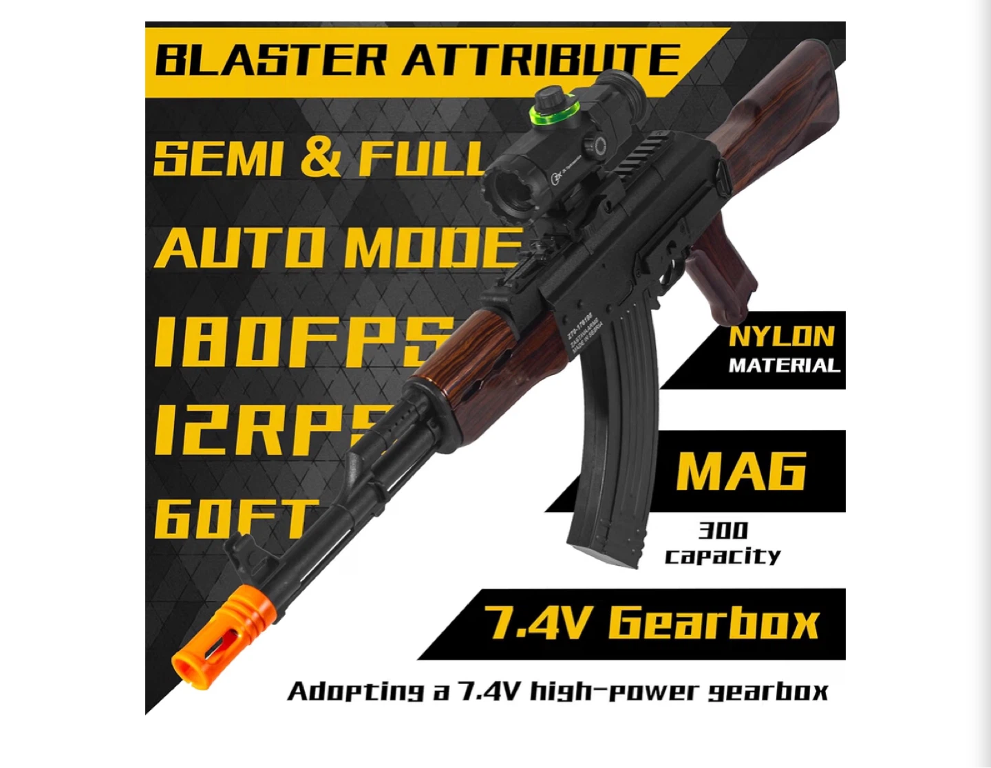 Classic AK47 Gel Ball Blaster - photo 4