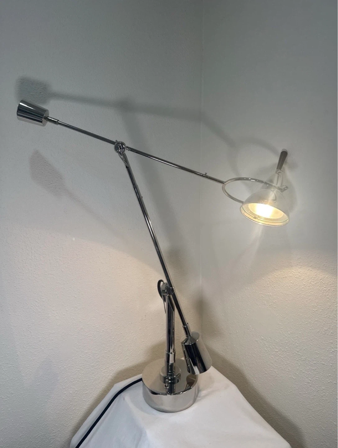 Adjustable Chrome Mid-Century Style Desk Lamp