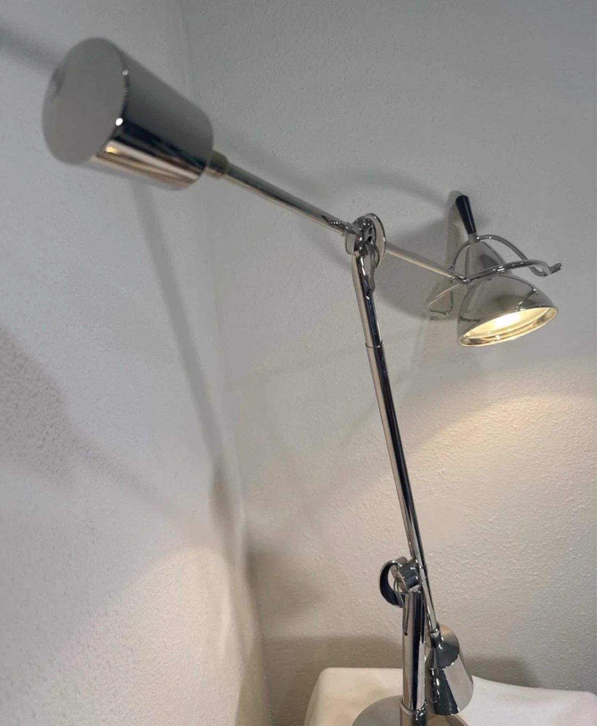 Adjustable Chrome Mid-Century Style Desk Lamp - photo 2