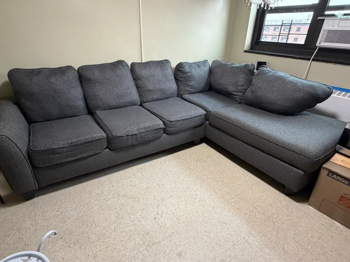 Dark Gray Sectional Sofa - photo 2