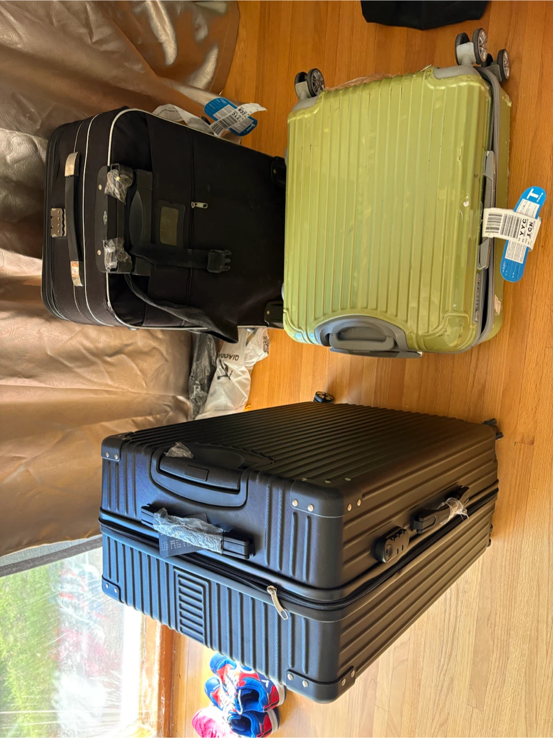 Two Hardside Luggage Suitcases