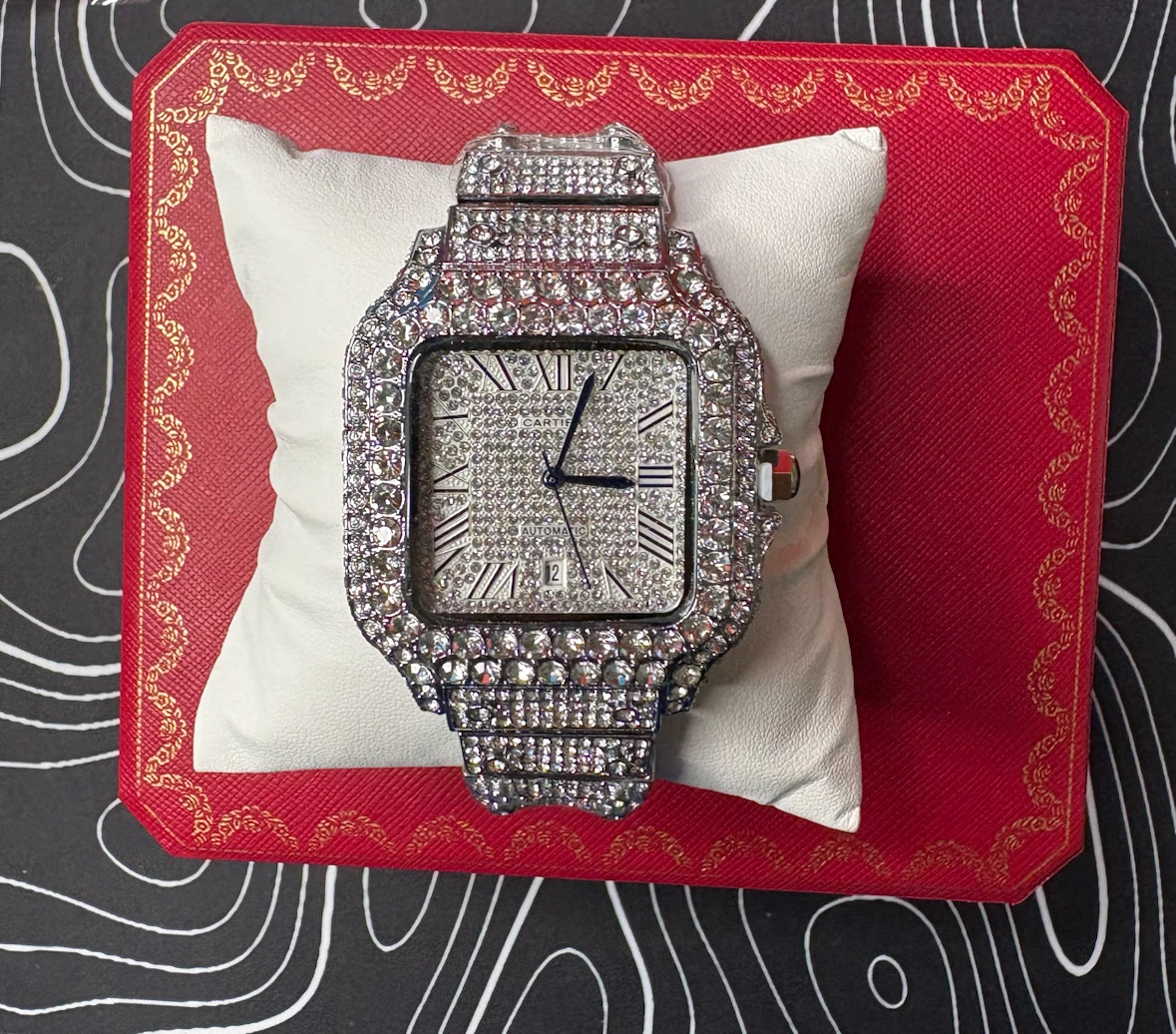 Brand New Moissanite Iced-Out Automatic luxury Watch - photo 3