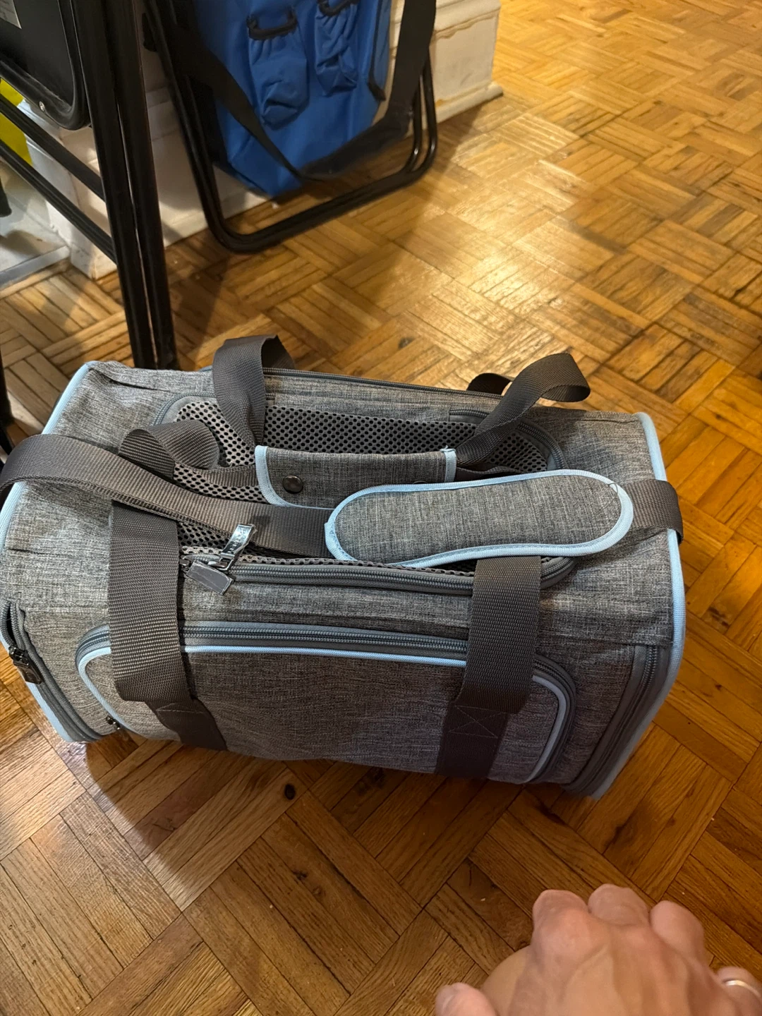 Grey Pet Travel Carrier