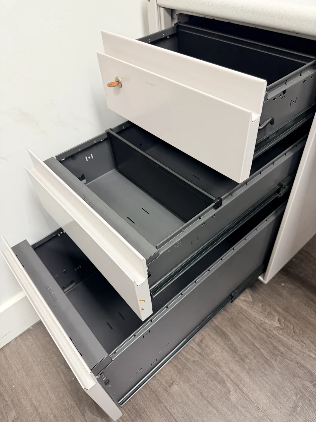 Steelcase Office Desk with 3 Drawers - photo 2