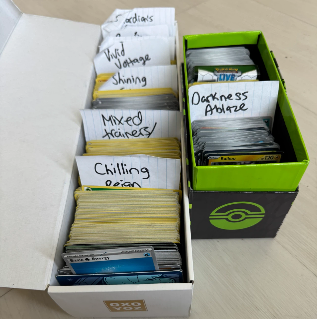 Sorted pokemon bulk +1250 cards
