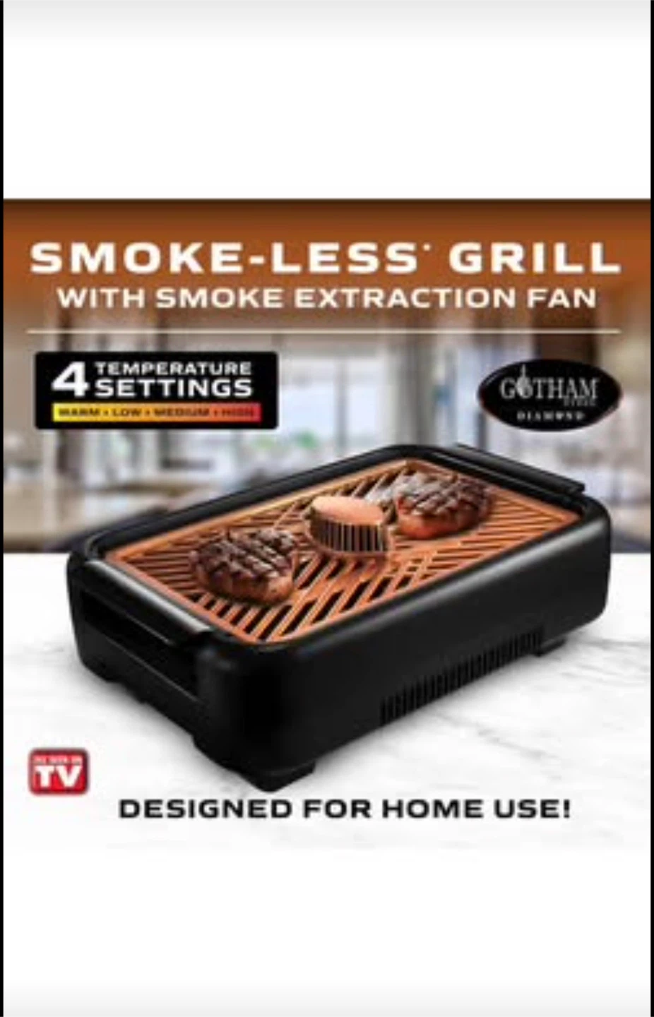 Gotham Smokeless Electric Grill with Fan