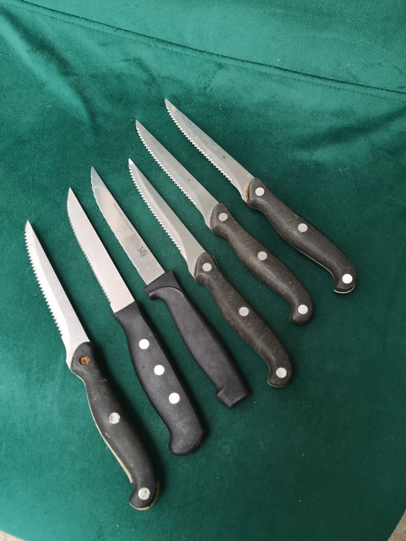 Royal Industries Serrated Steak Knives Set of 5