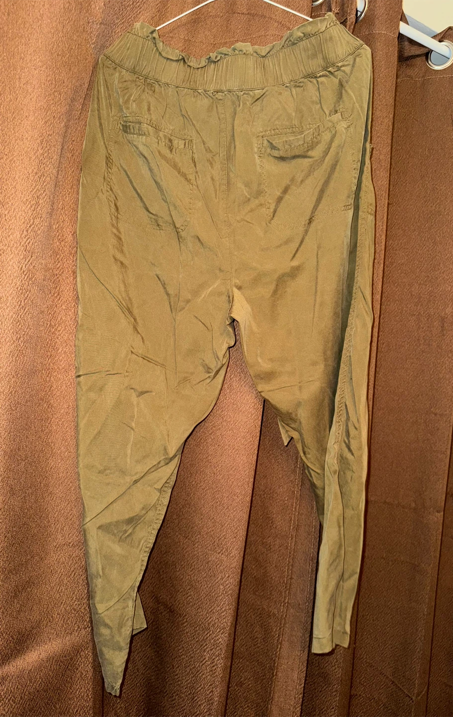 Garage Olive Green Paper Bag Waist Trousers - photo 2