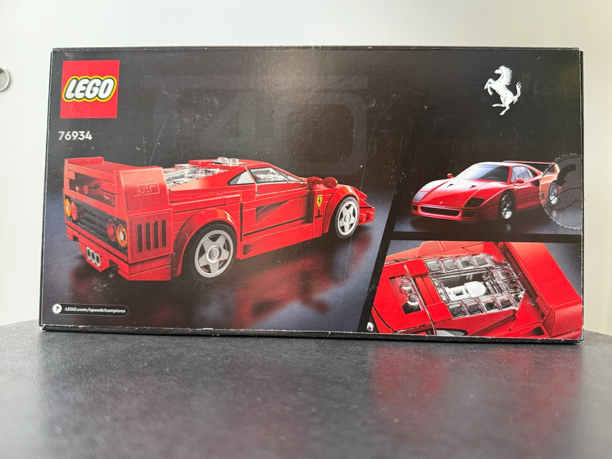 LEGO Speed Champions Ferrari F40 76934 Building Toy - photo 2