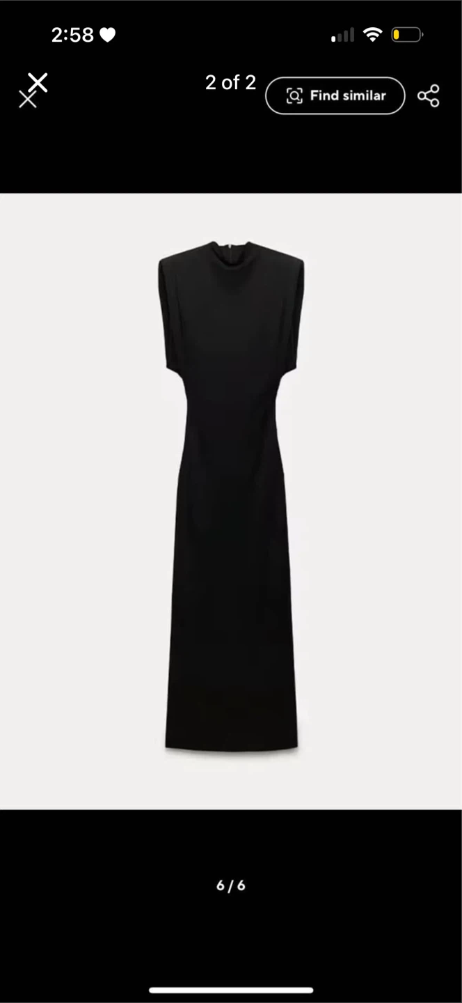 Black Sleeveless Mock Neck Midi Dress - photo 2