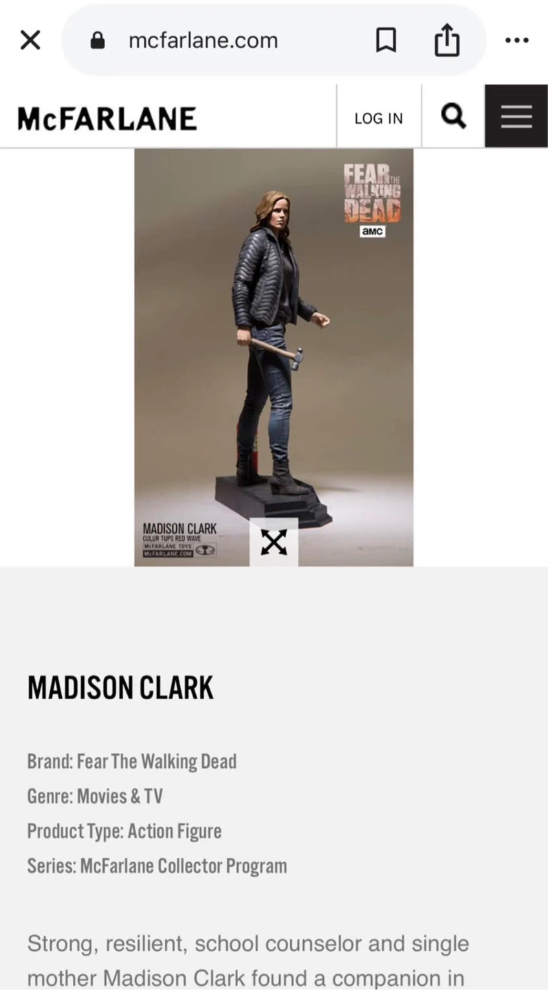 McFarlane Fear The Walking Dead Madison Clark 7" Action Figure - photo 5