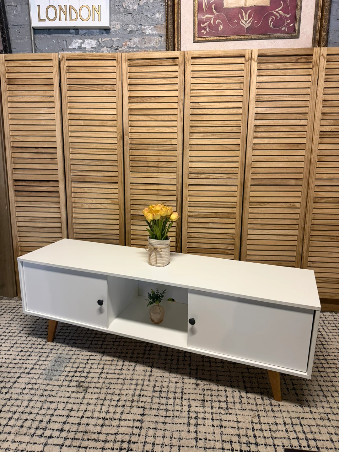 White TV Stand - photo 3