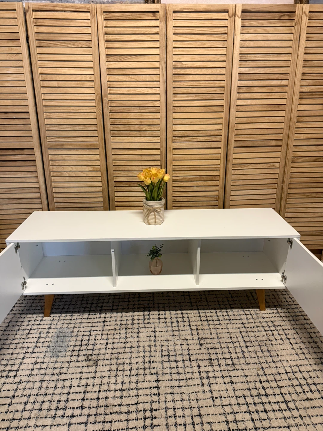 White TV Stand - photo 4