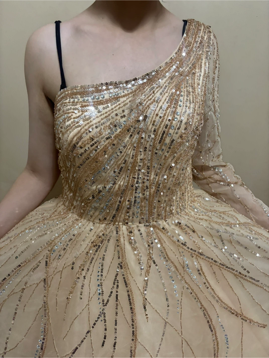 Sparkly One-Shoulder Formal Dress - photo 2