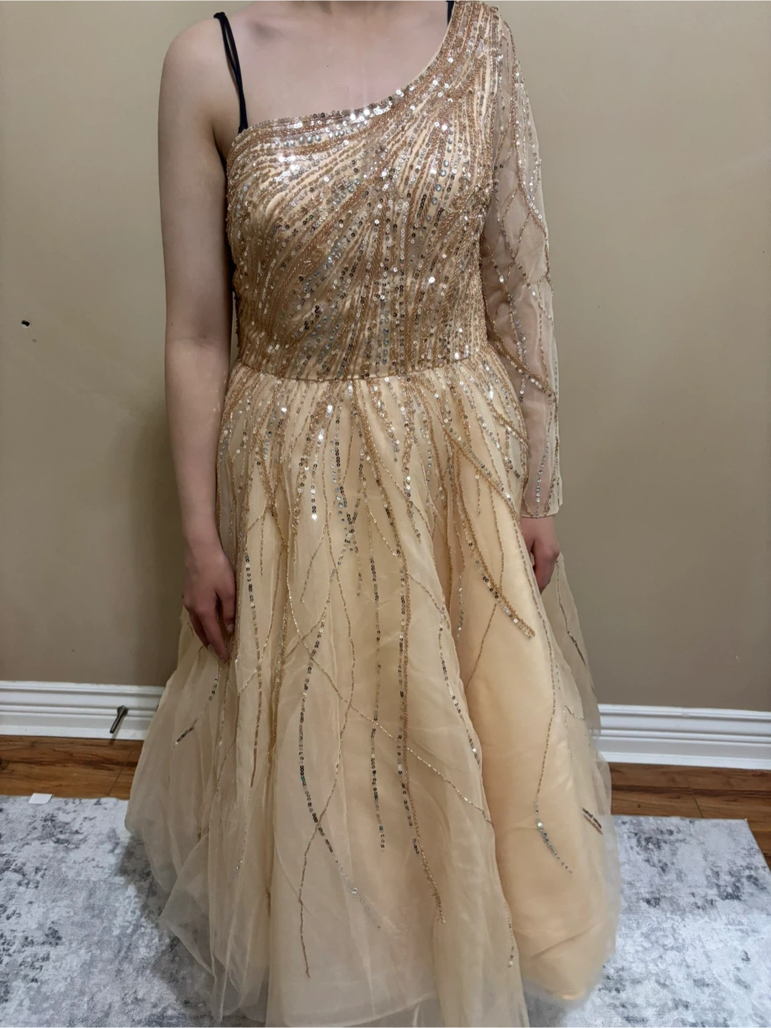 Sparkly One-Shoulder Formal Dress - photo 3