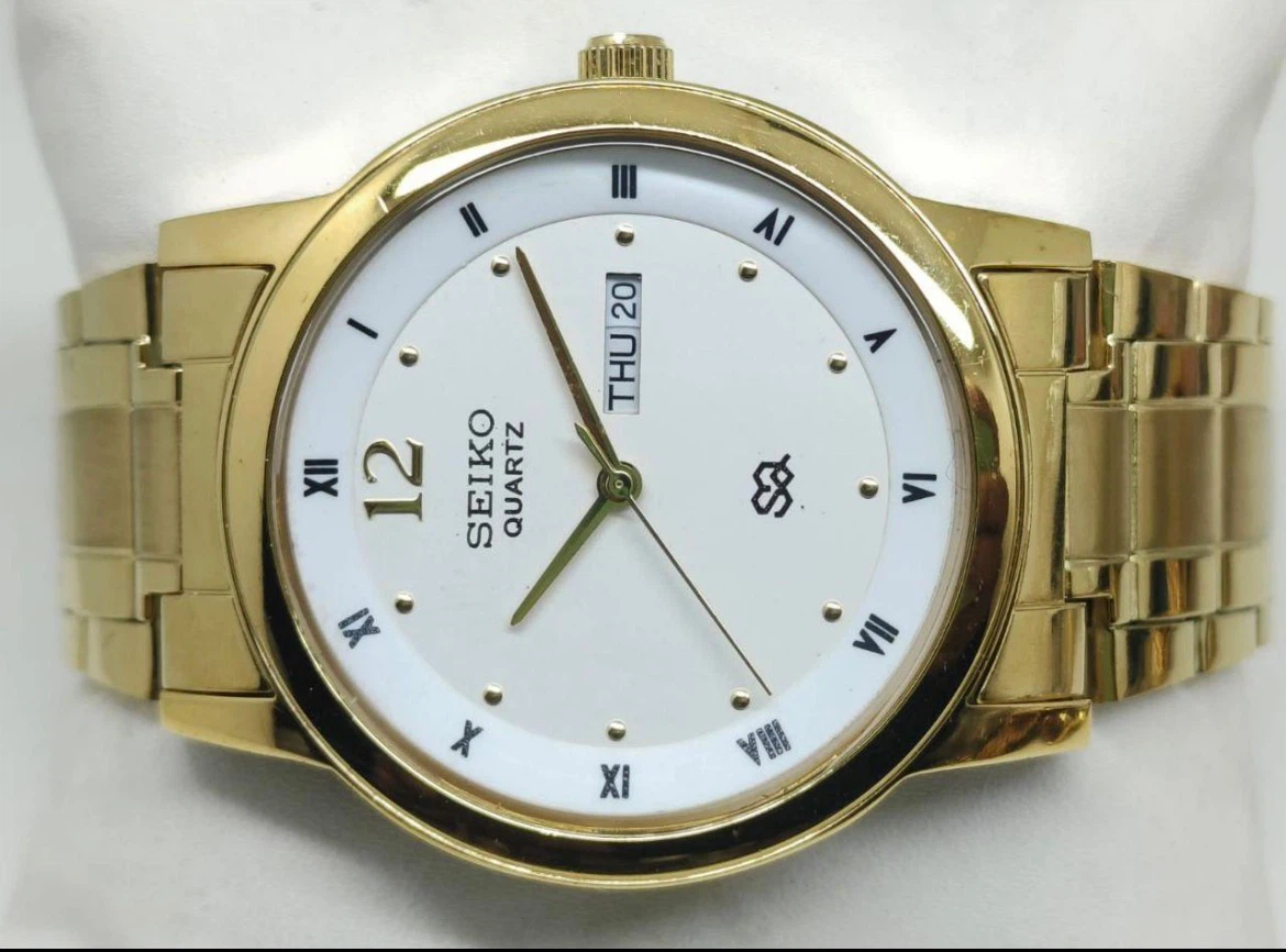 Gold Seiko Quartz Watch with Day/Date - photo 4