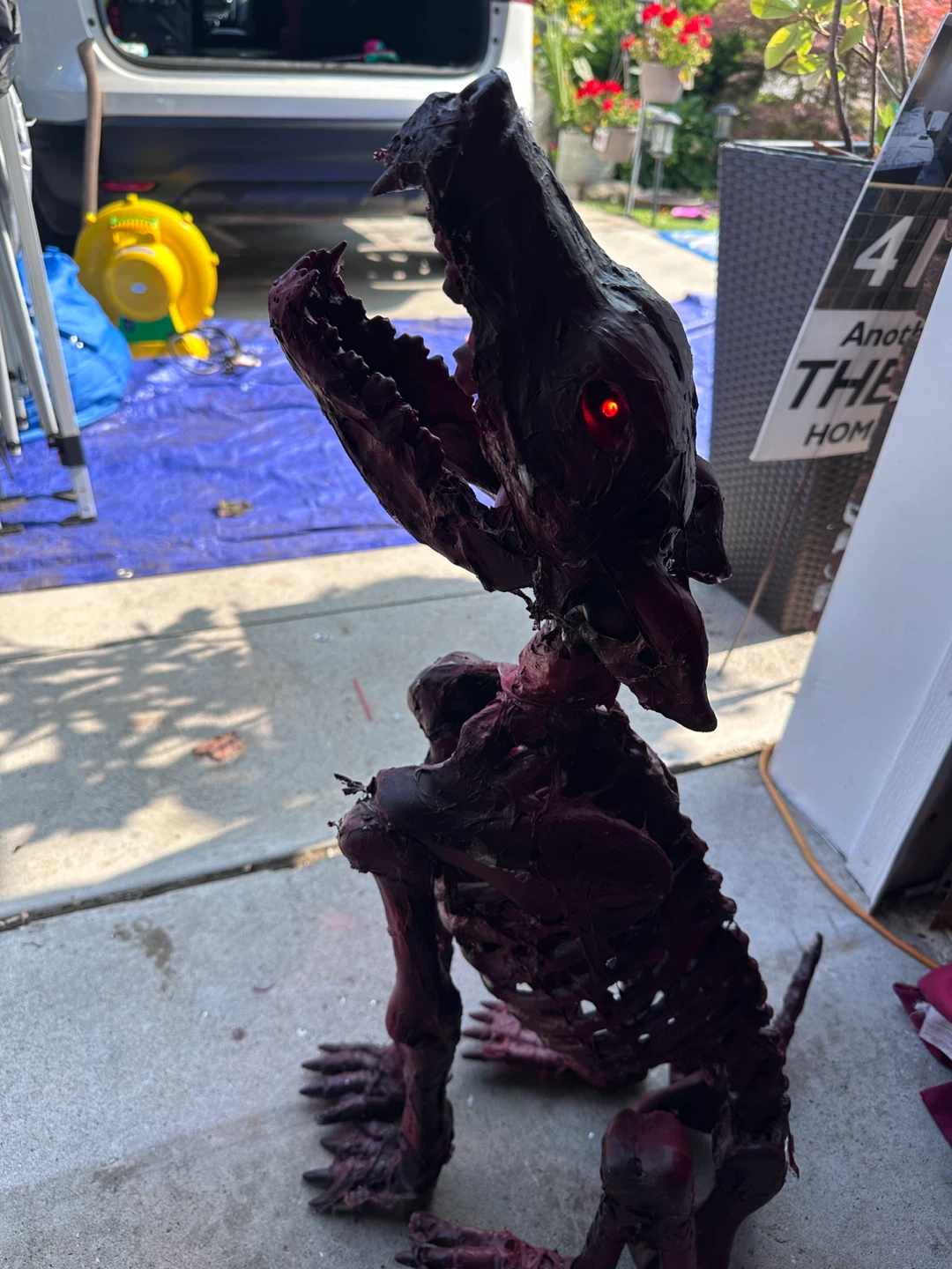 Halloween custom made Skeleton Dog Decoration