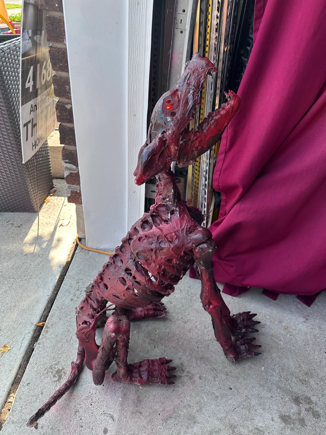 Halloween custom made Skeleton Dog Decoration - photo 2