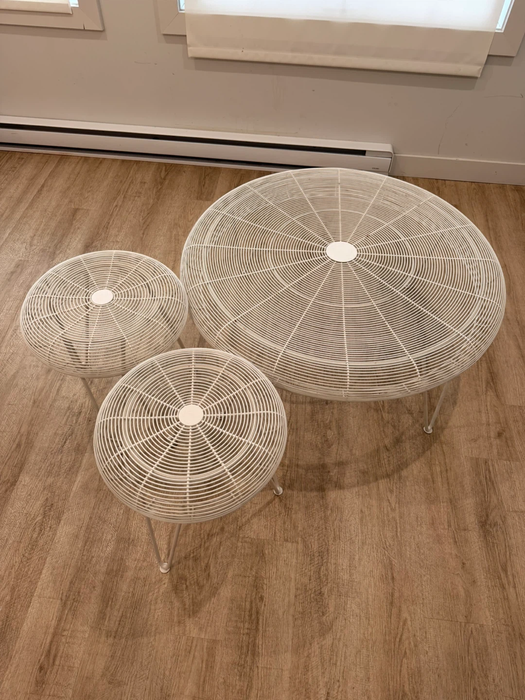 Aesthetic Centre table with  Round Side Table