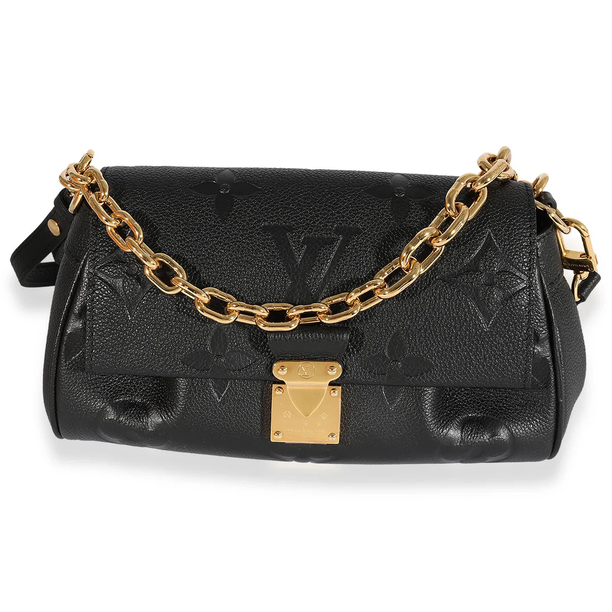 Louis Vuitton Black Monogram Empreinte Dauphine Chain Bag - photo 3